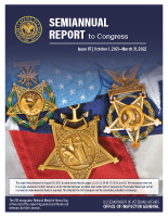 Office of Inspector General, Department of Veterans Affairs, Semiannual Report to Congress (SAR) October 1, 2021–March 31, 2022