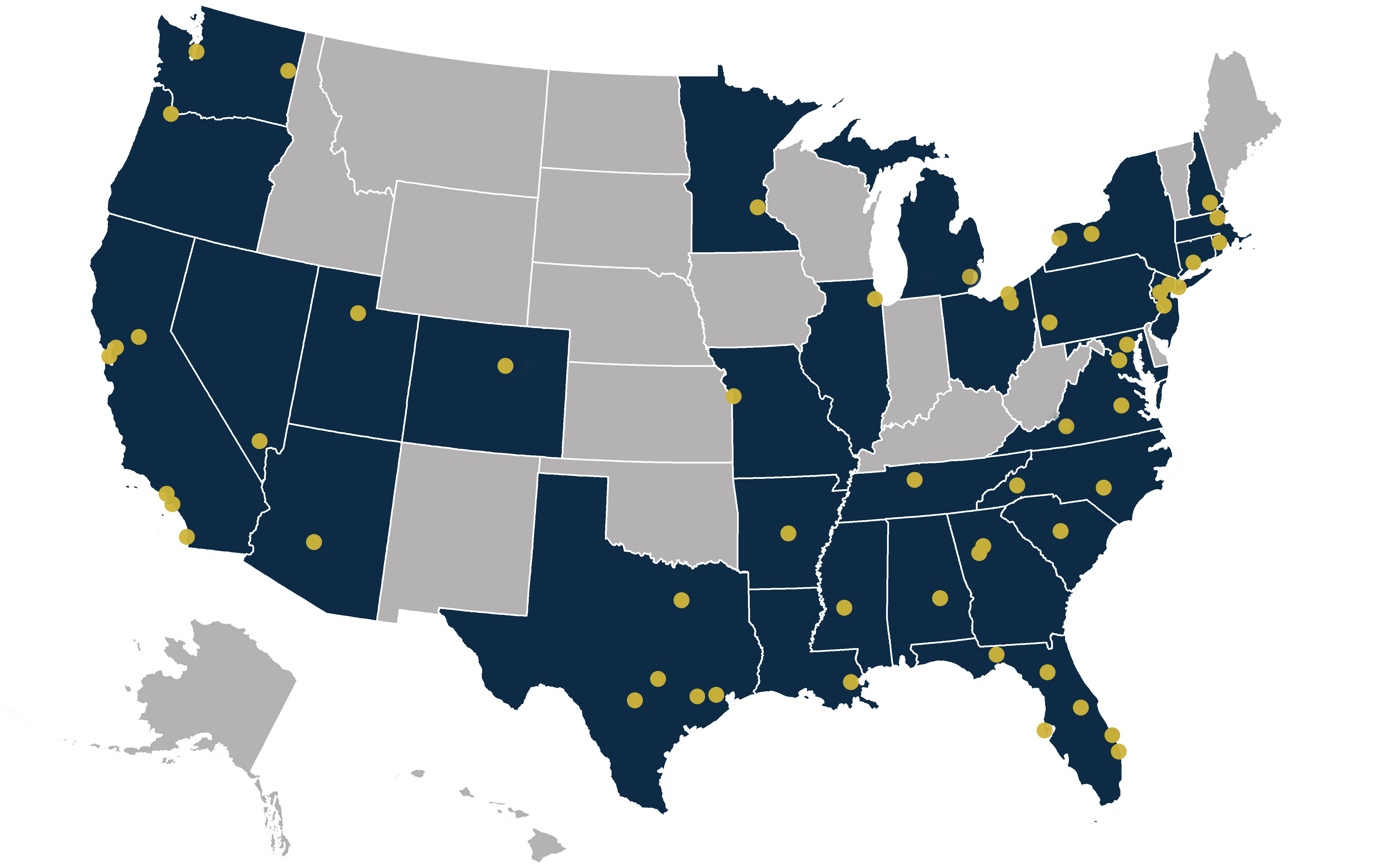 U.S. Map of VA Office Locations