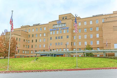Image of the Louis A. Johnson VA Medical Center in Clarksburg, West Virginia