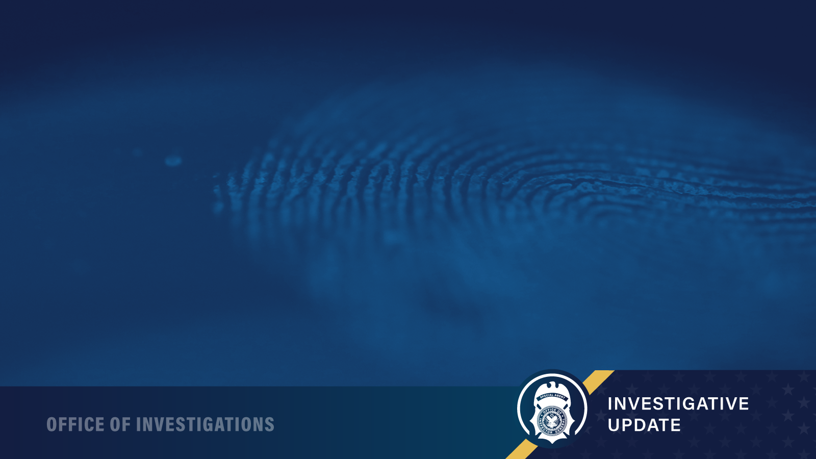 Fingerprint graphic, Office of Investigations
